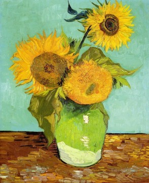 Flores Painting - Girasoles Vincent van Gogh Impresionismo Flores